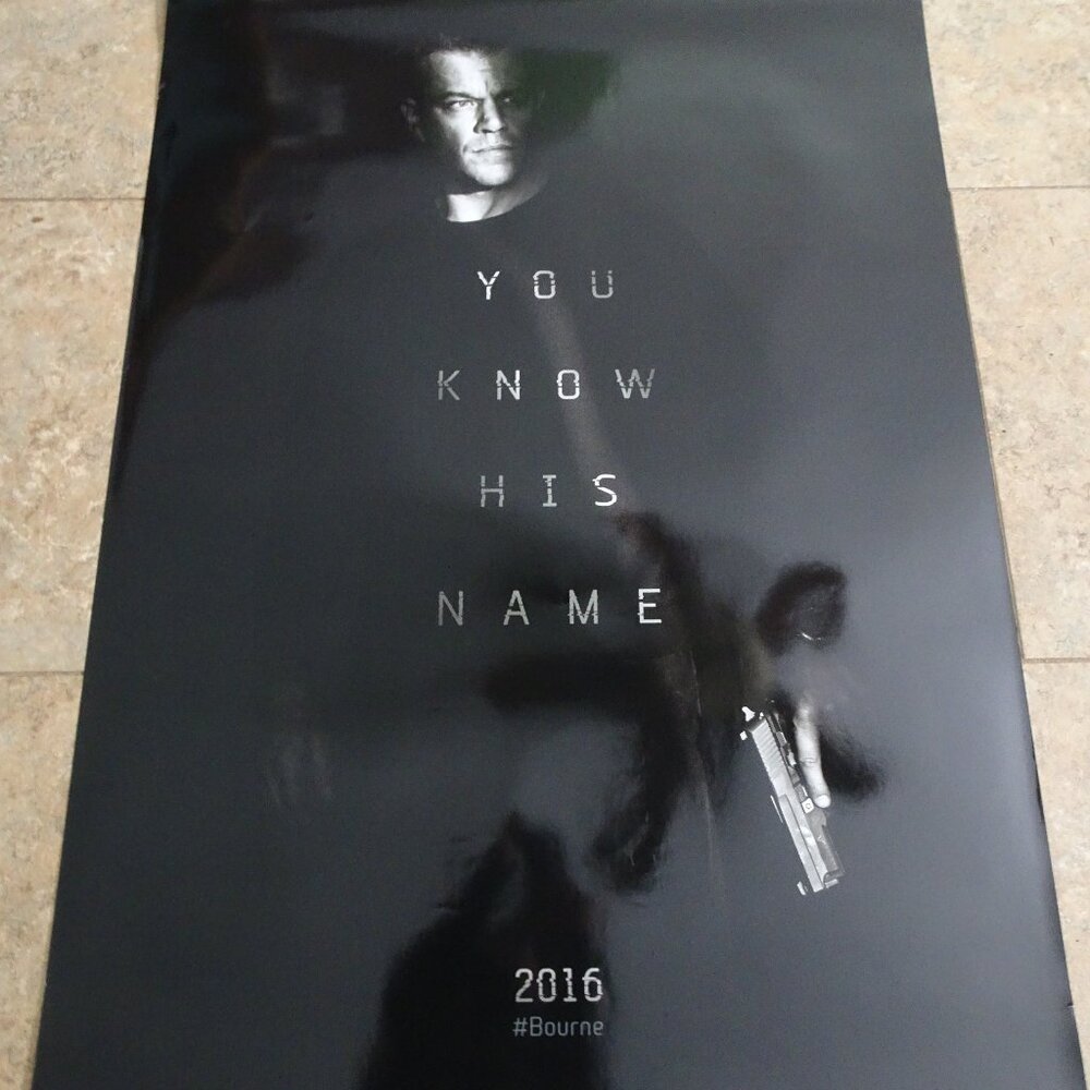 Jason Bourne - Movie Poster with Matt Damon as Jason Bourne - 2016